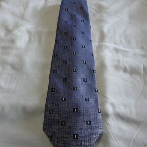 Elegant Patterned Blue and Yellow Tie
